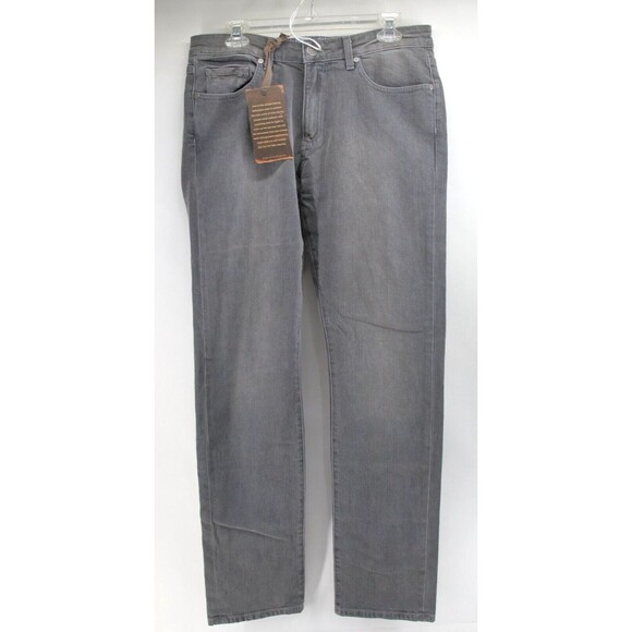 PPD PAIGE Jeans SLIM Straight Gray Mens 32 NORMANDIE Stretch USA 34x34‎